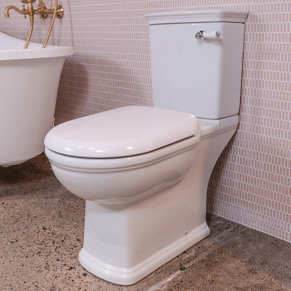 RAK Washington Front Lever Close-Coupled Toilet Suite, Alpine White with S-Trap