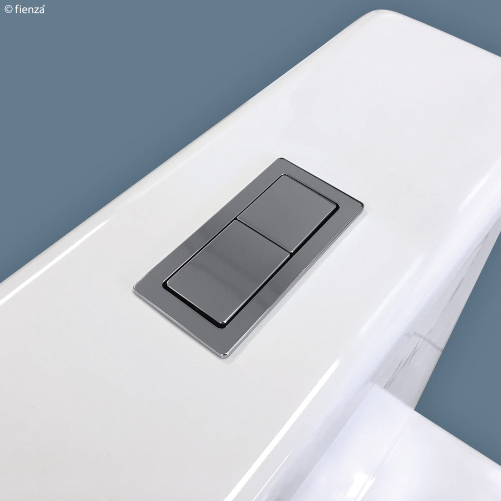 Rectangular Chrome Flush Buttons