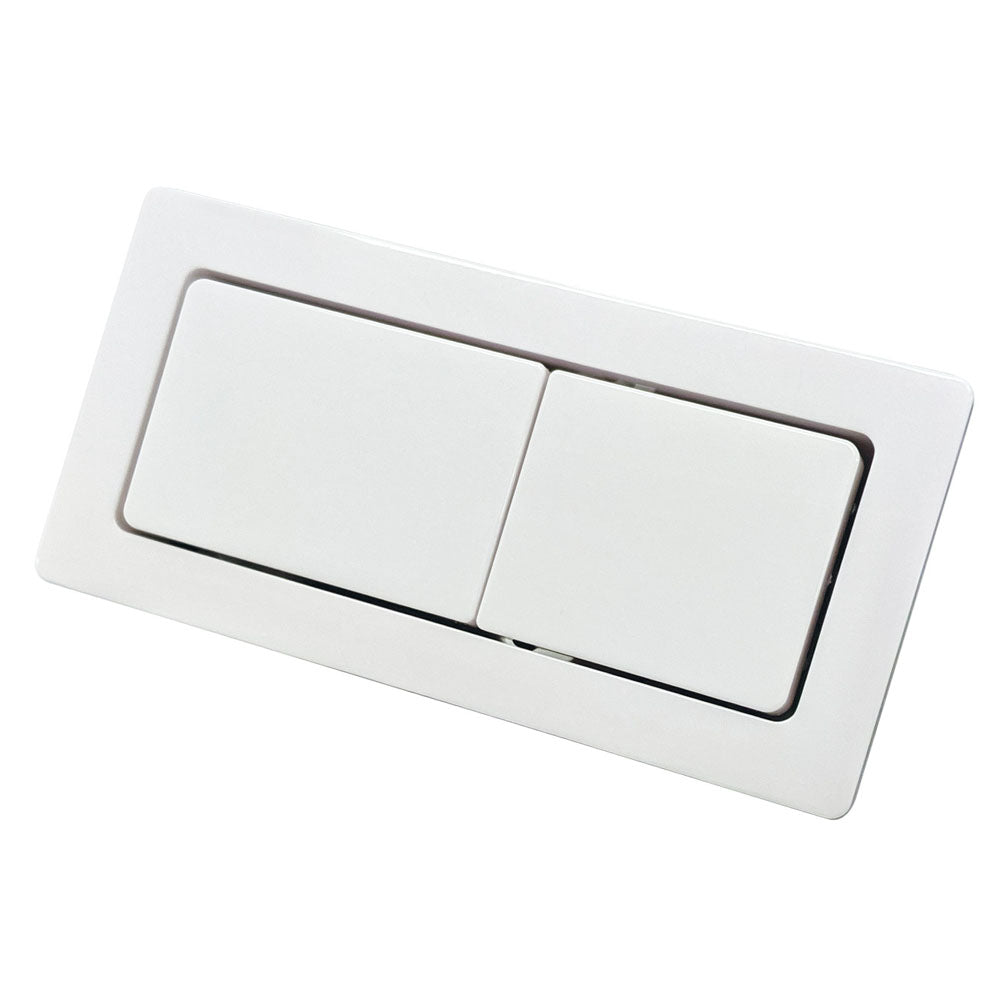 Back to Wall Toilet Flush Buttons, Gloss White