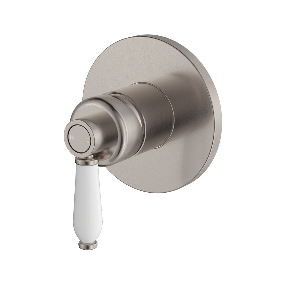 Eleanor Wall Mixer - Brushed Nickel / Ceramic