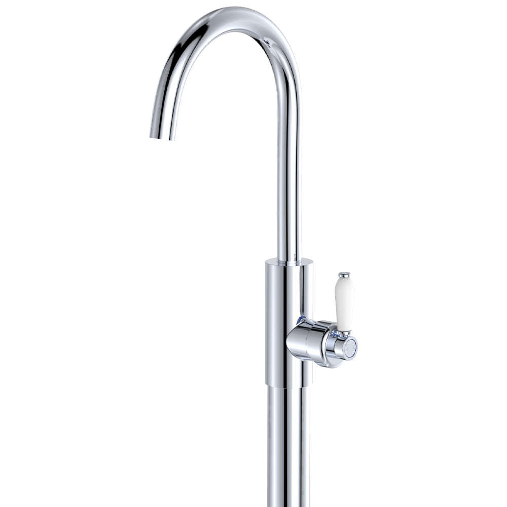 Eleanor Floor Mounted Basin/Bath Mixer