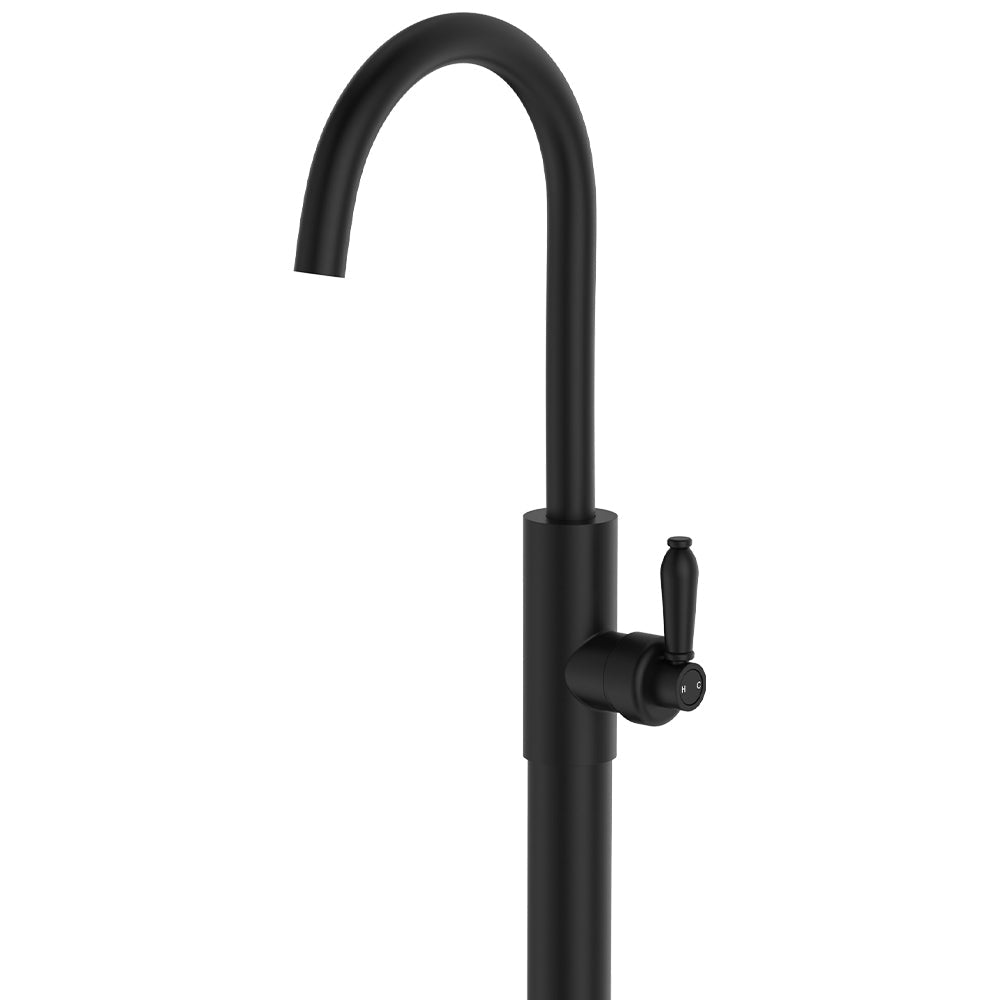 Eleanor Floor Mounted Basin/Bath Mixer