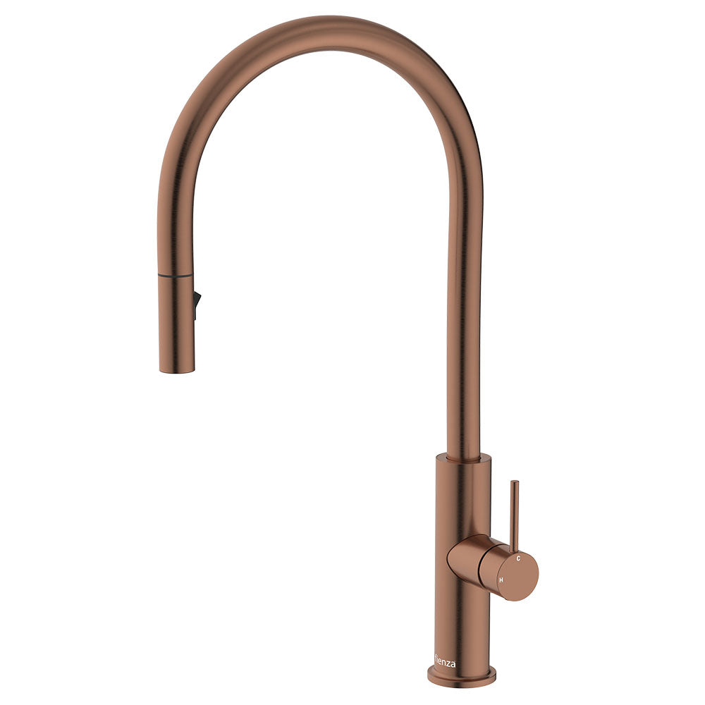 Kaya Pull-Out Sink Mixer - Brushed Copper