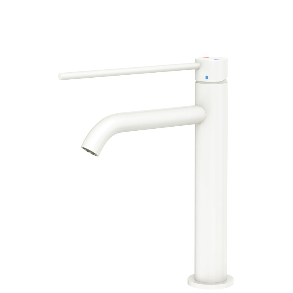 Kaya Care Medium Basin Mixer - Matte White