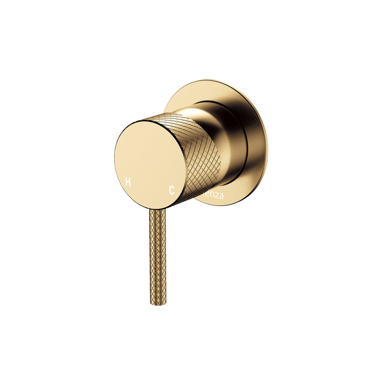 Axle Wall Mixer, Small Round Plate - Urban Brass