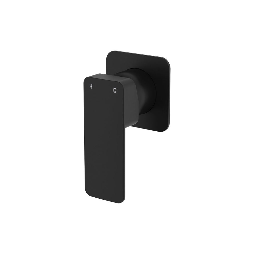 Tono Wall Mixer, Square Plate - Matte Black