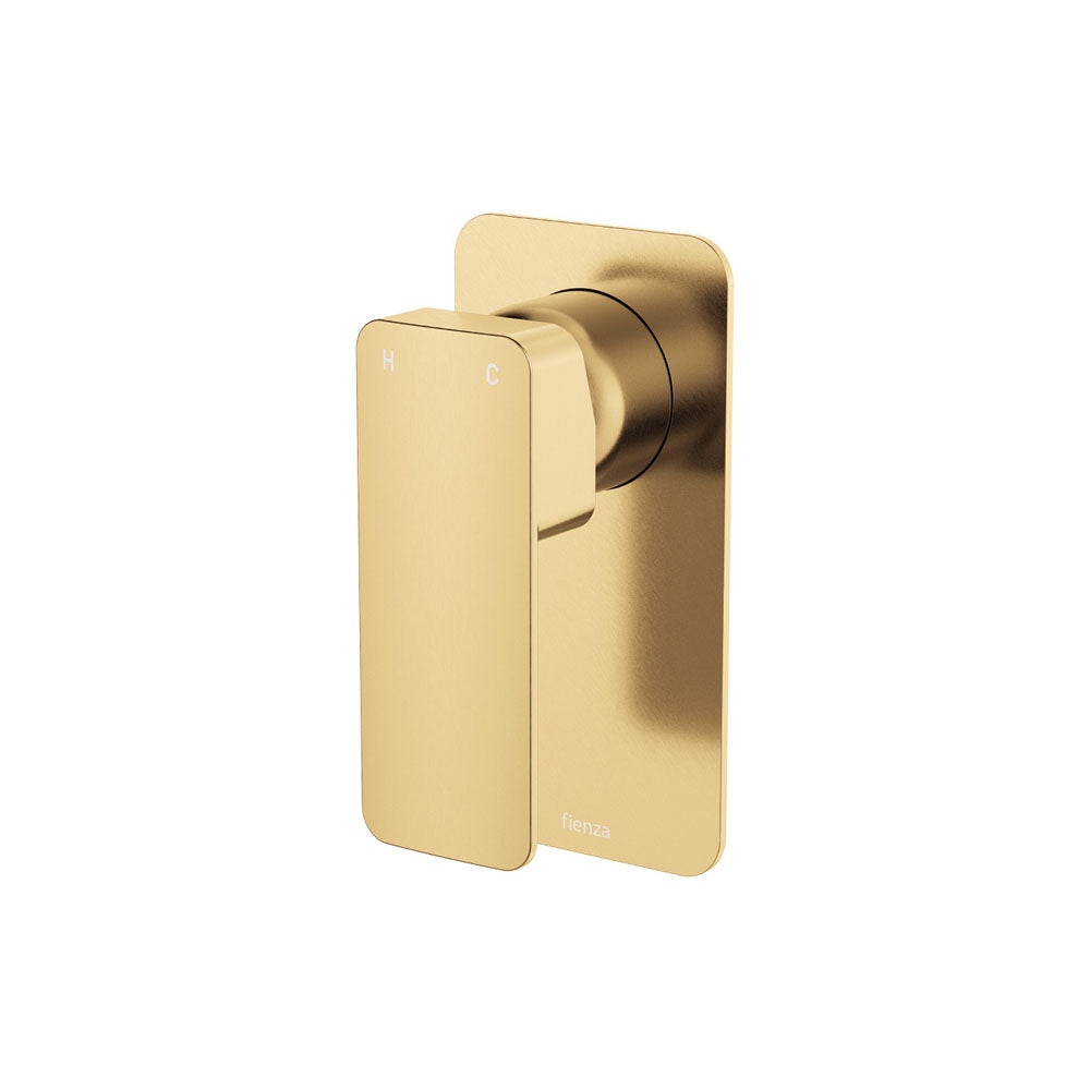 Tono Wall Mixer, Rectangular Plate - Urban Brass