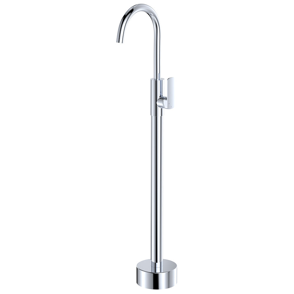 Tono Floor Mounted Basin/Bath Mixer - Chrome