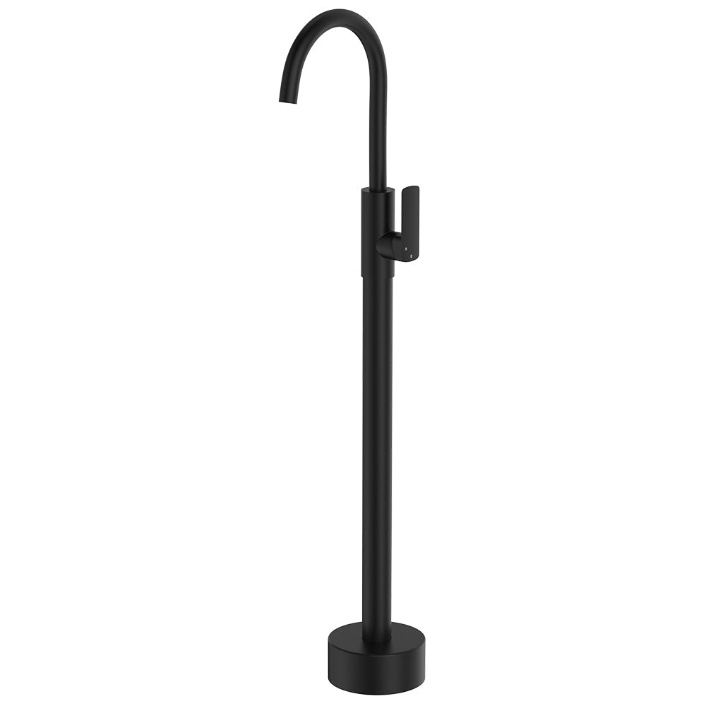 Tono Floor Mounted Basin/Bath Mixer - Matte Black