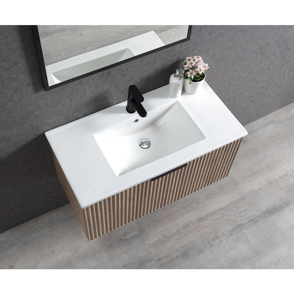 VIVO Wall Hung Vanity - Blue Bathware