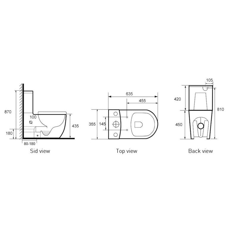 ROMEO Toilet Suite - Blue Bathware