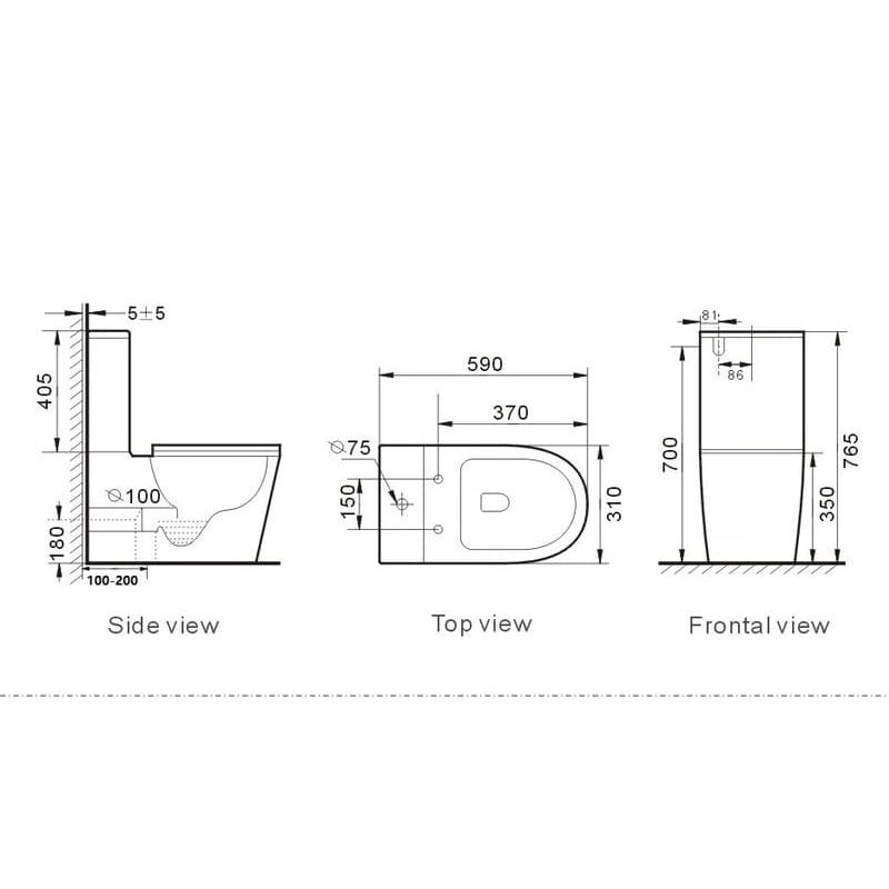 JUNIOR Toilet Suite - Blue Bathware