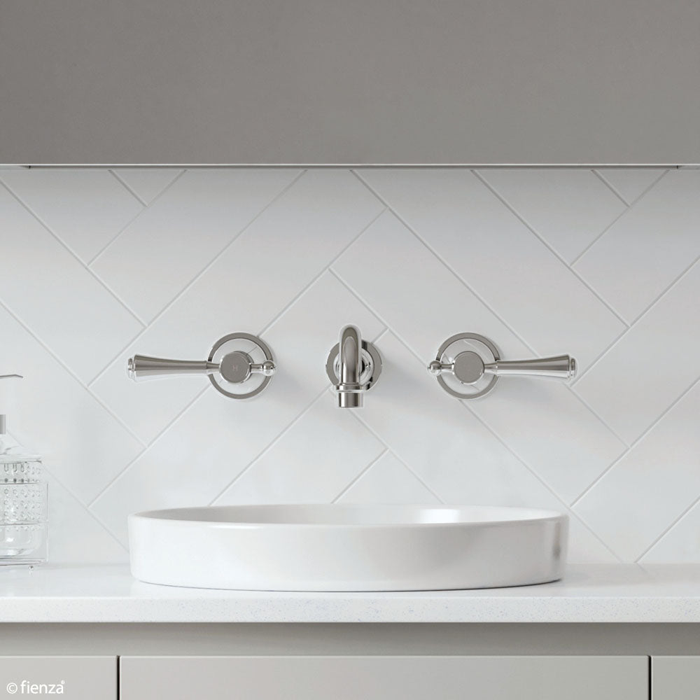 Lillian Lever Basin/Bath Wall Set