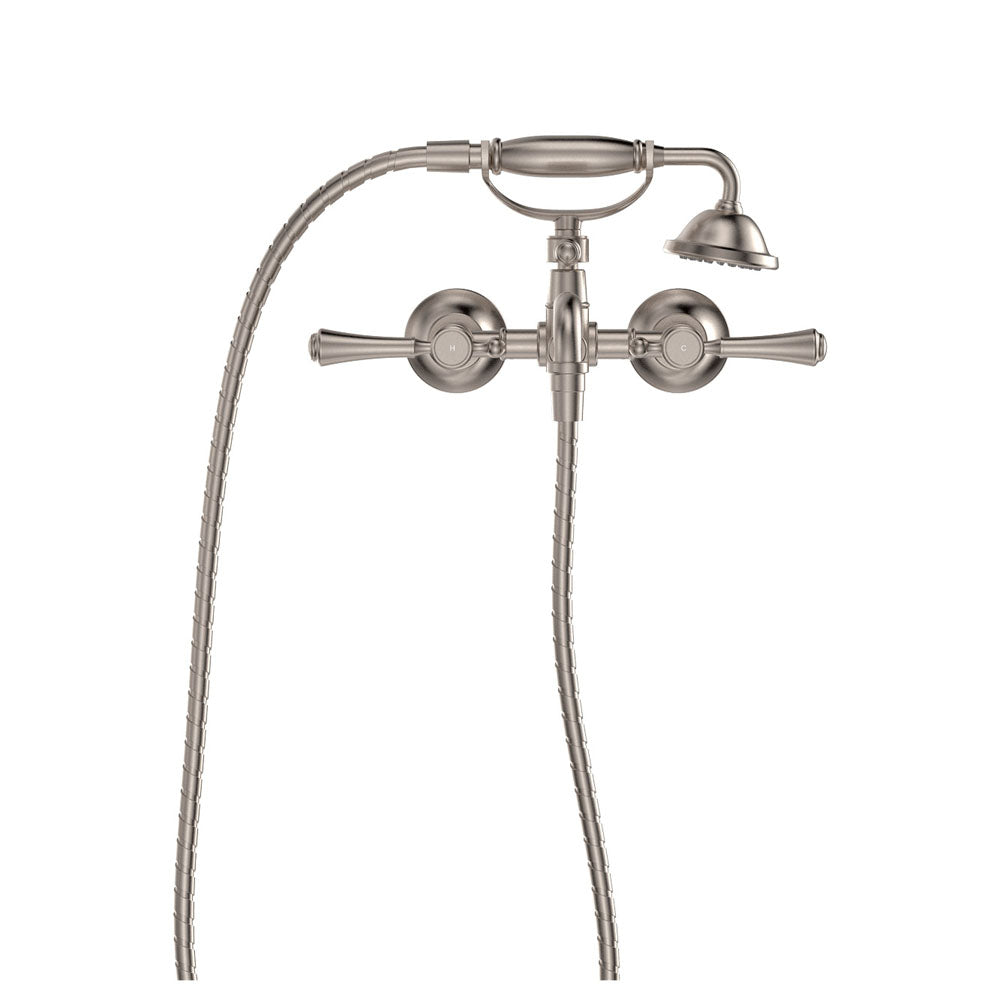 Lillian Lever Exposed Bath Tap Set with Hand Shower