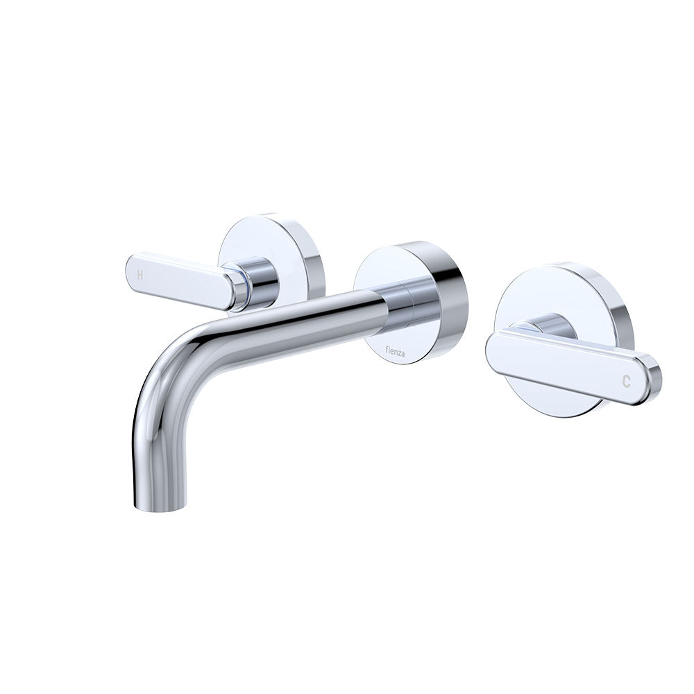 Kaya Wall Set, Lever Taps, 130mm - Chrome