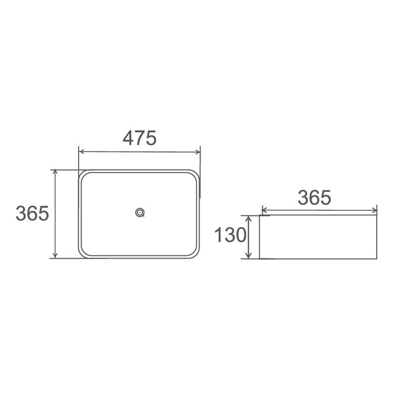 SORRENTO Above Counter Basin WB 4737 - Blue Bathware