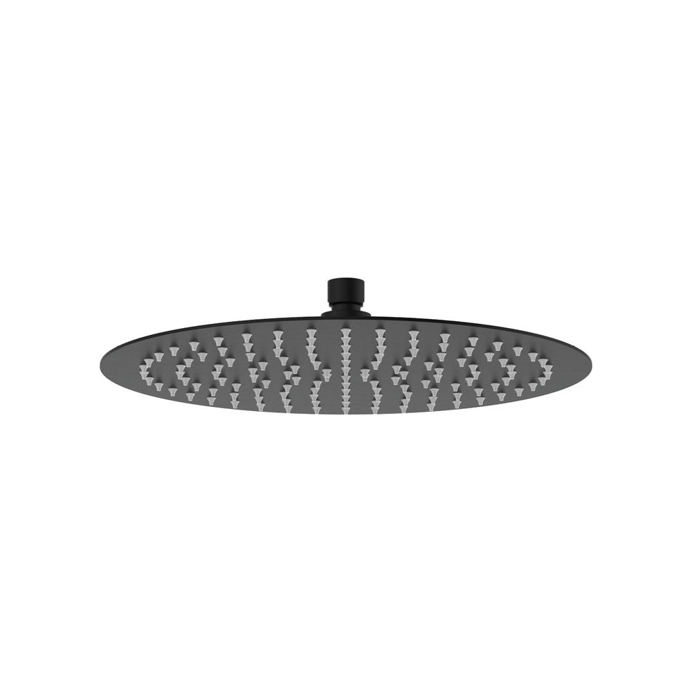 Slice Round Shower Head, 300mm - Matte Black