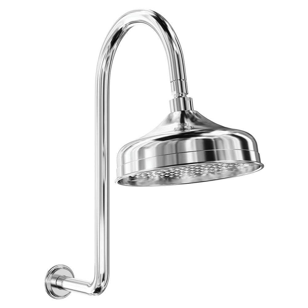 Lillian Wall Arm Shower Set - Chrome