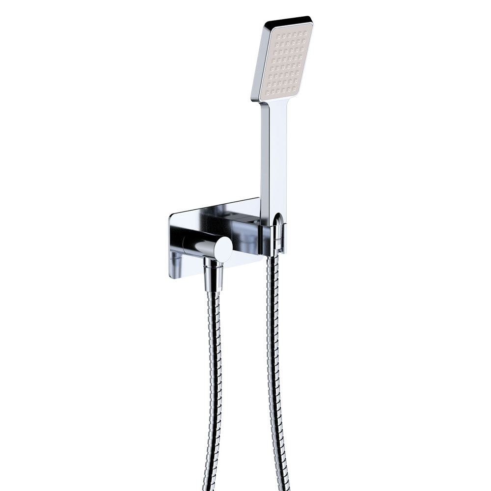 Koko Hand Shower, Rectangular Plate - Chrome