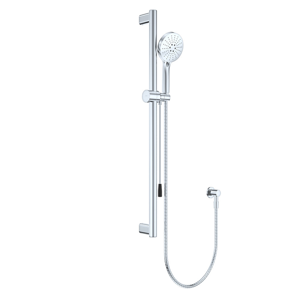Care Rail Shower with Push/Pull Slider - Chrome