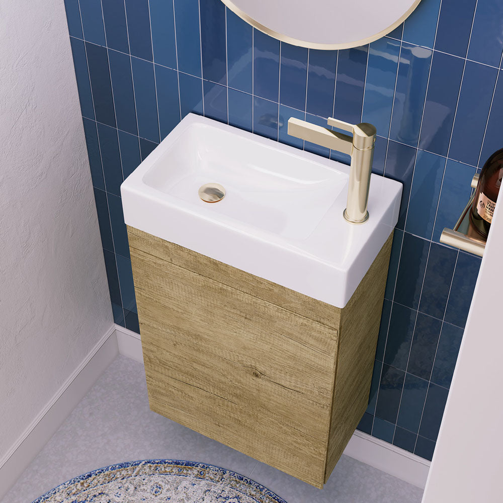 Ralph Slim Ensuite Depth Poly-Marble Basin Top