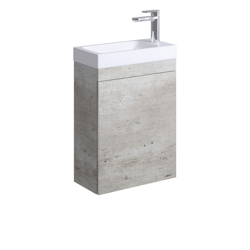 Denzel Edge 450 Ensuite Wall-Hung Vanity, Industrial