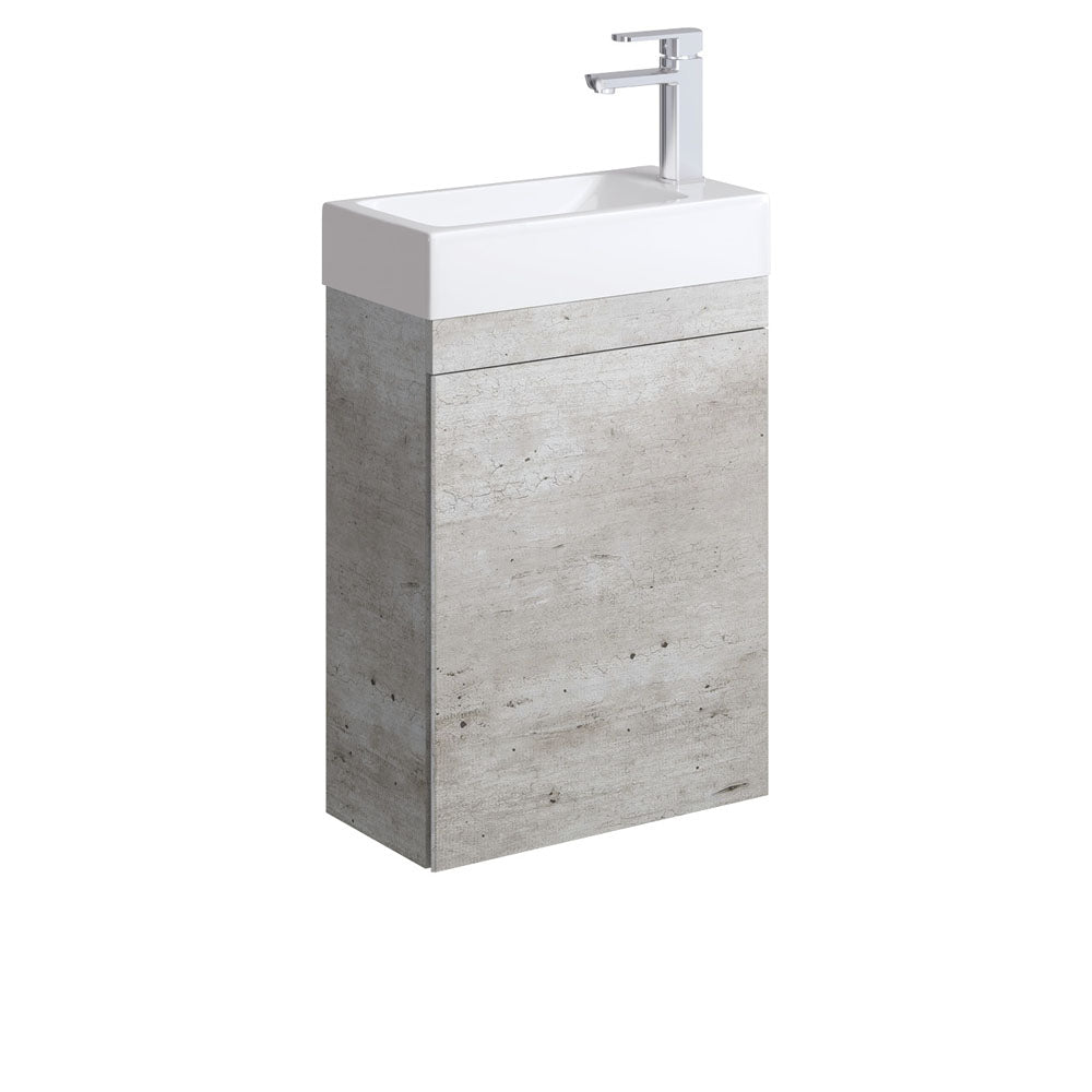 Edge 450 Ensuite Wall-Hung Vanity with Overflow, Industrial