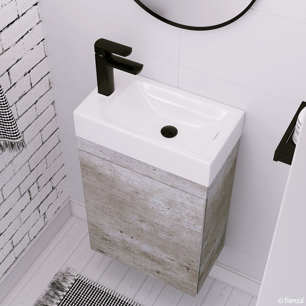 Edge 450 Ensuite Wall-Hung Vanity with Overflow, Industrial