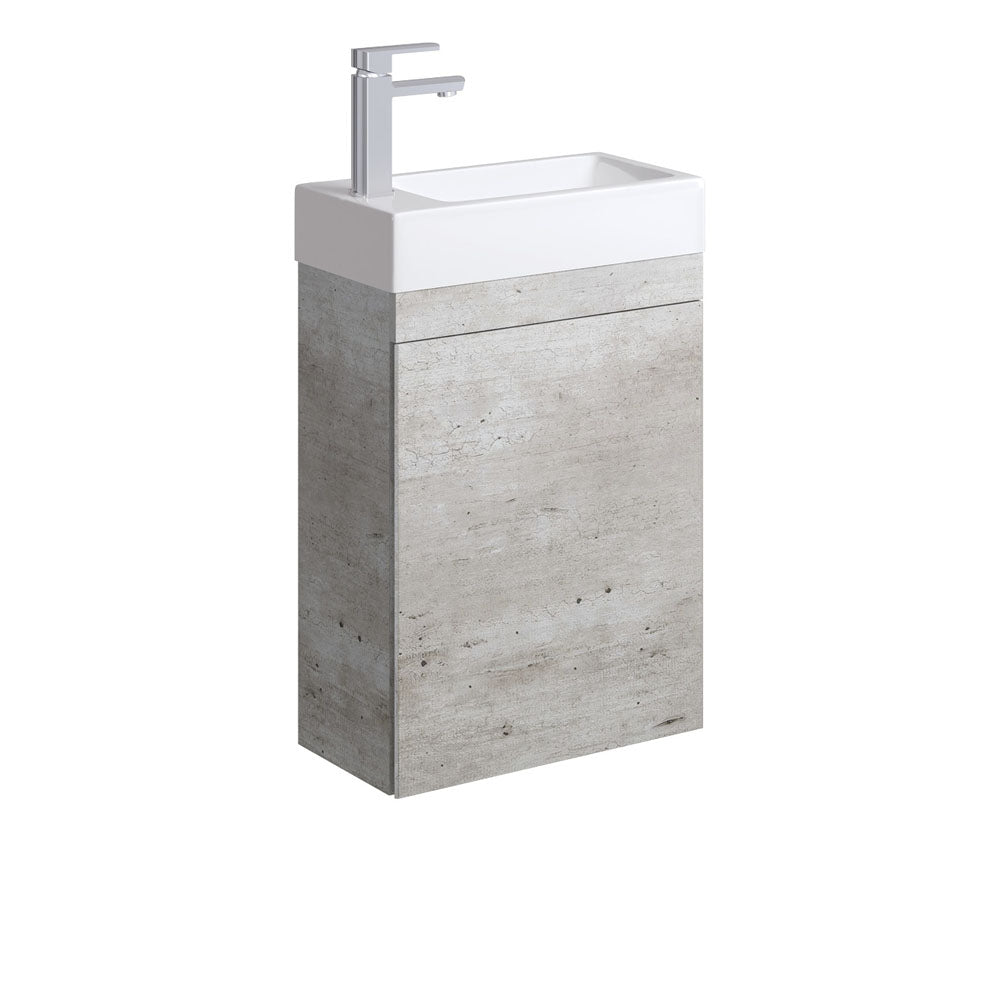 Edge 450 Ensuite Wall-Hung Vanity, No Overflow, Industrial