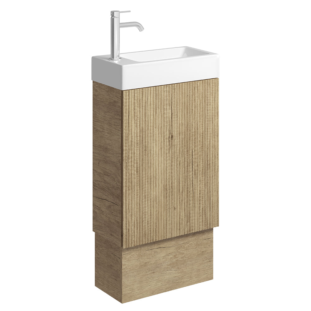 Minka 450 Vanity on Kickboard, No Overflow, Scandi Oak