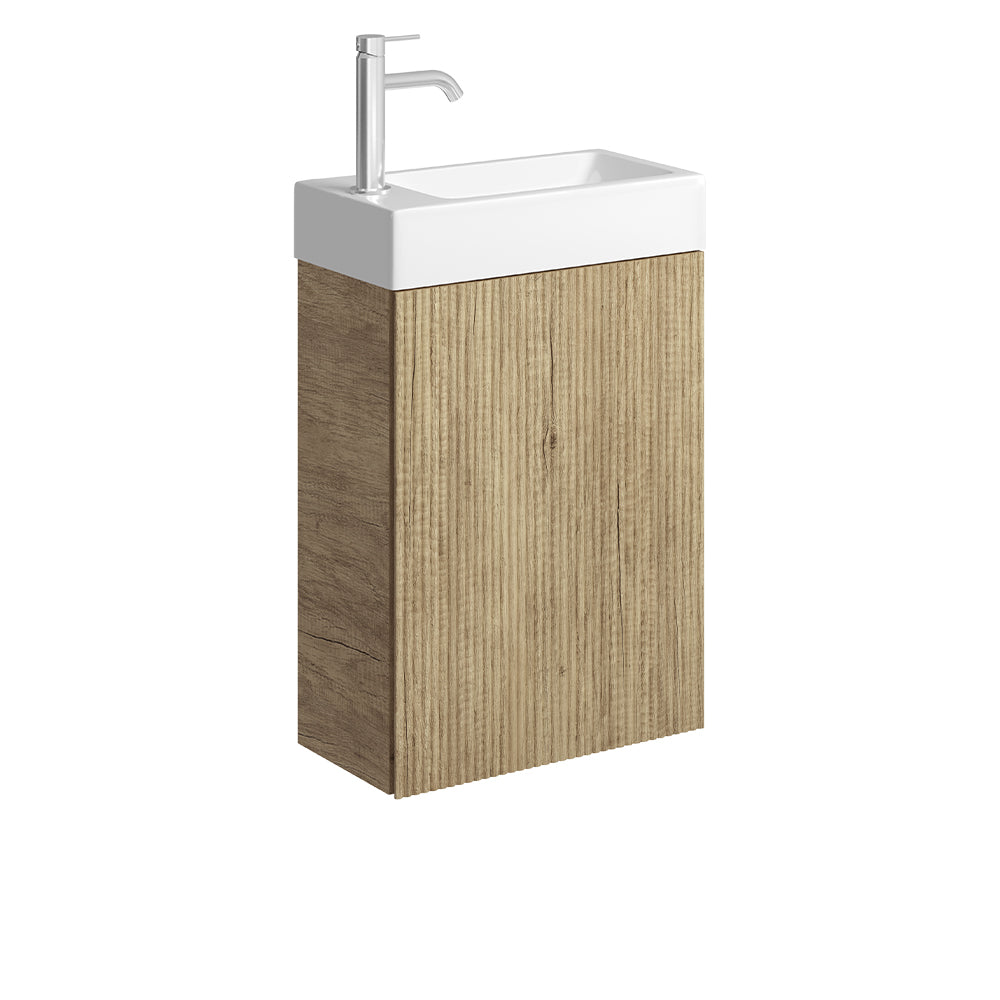 Minka 450 Wall-Hung Vanity, No Overflow, Scandi Oak