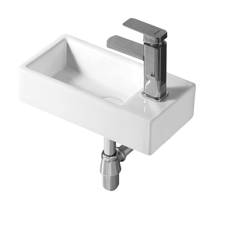 MINI Wall Hung Basin WB 4020W - Blue Bathware