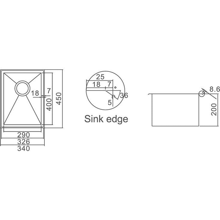 SS 3445R - Blue Bathware