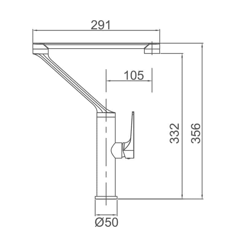EXON7 Sink Mixer - Blue Bathware