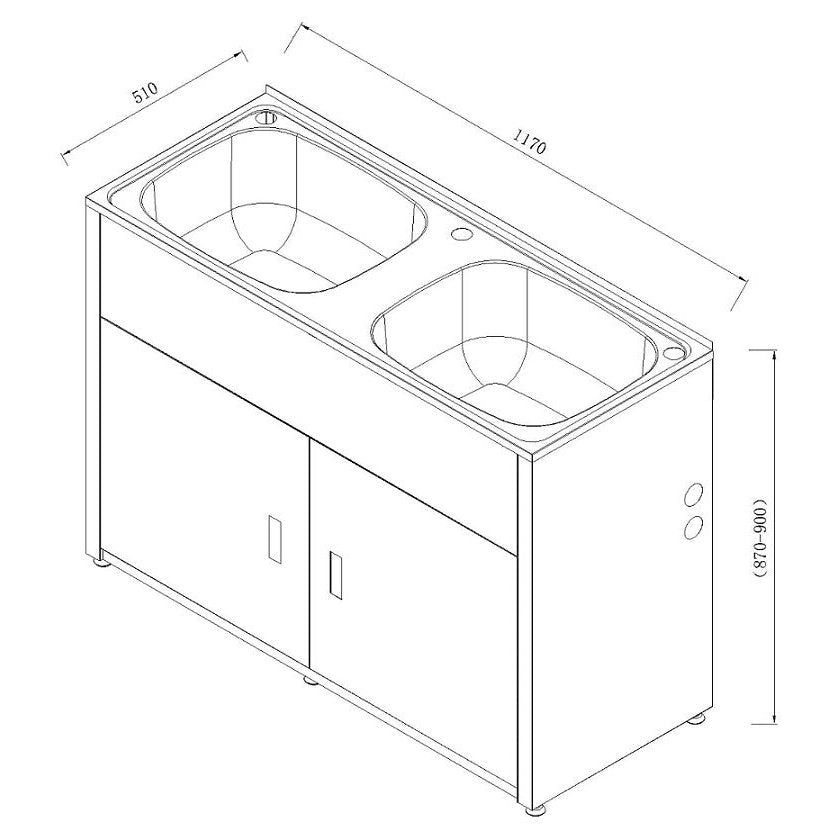 LD 1250A - Blue Bathware