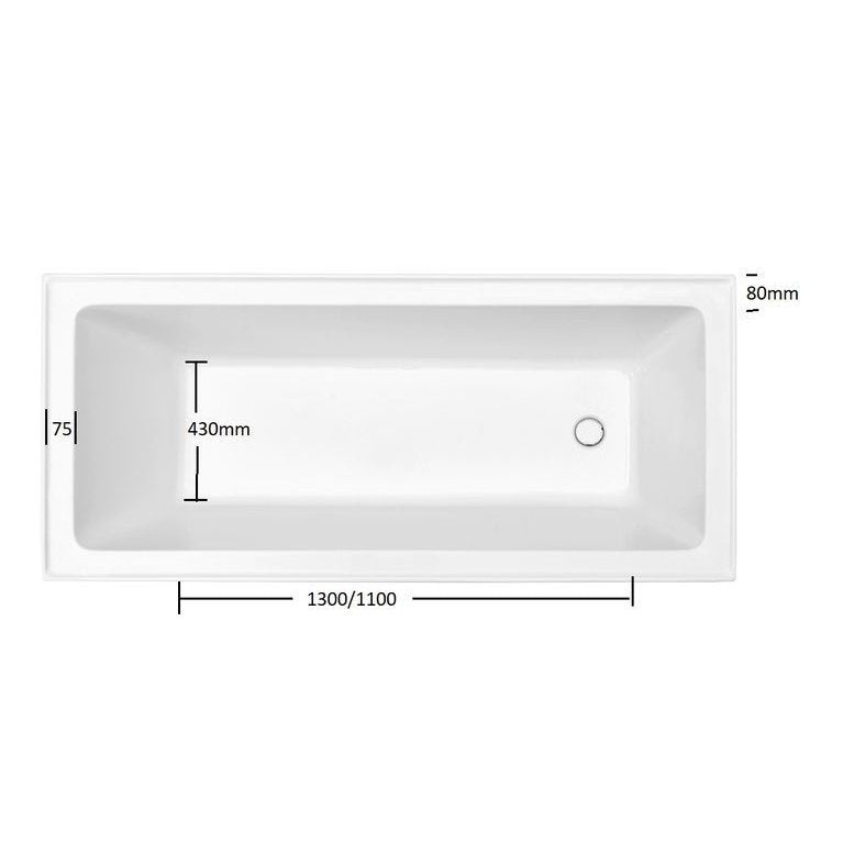 CHELSEA Insert Bath Tub - Blue Bathware
