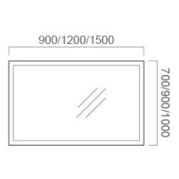 900/1200/1500mm LUNA LED Mirror - Blue Bathware