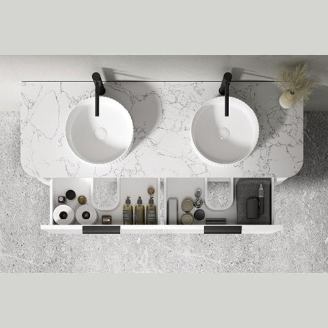 PIAZA Wall Hung Vanity - Blue Bathware