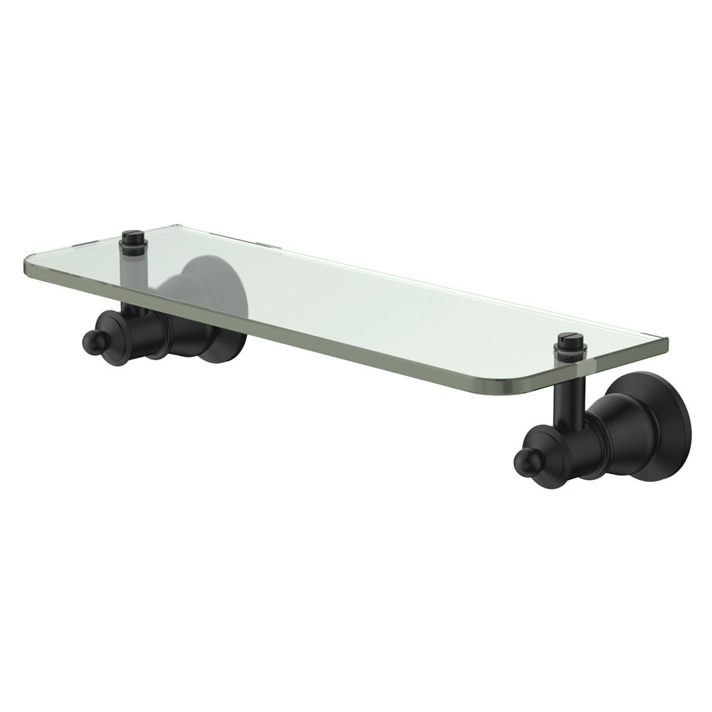 Lillian Glass Shelf, Matte Black