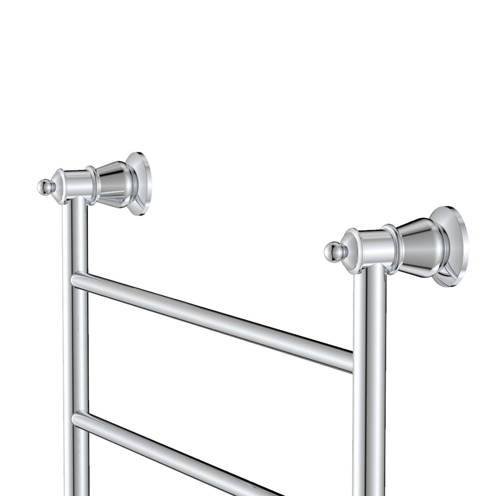 Lillian Heated Towel Rail, 600 x 800mm, Chrome