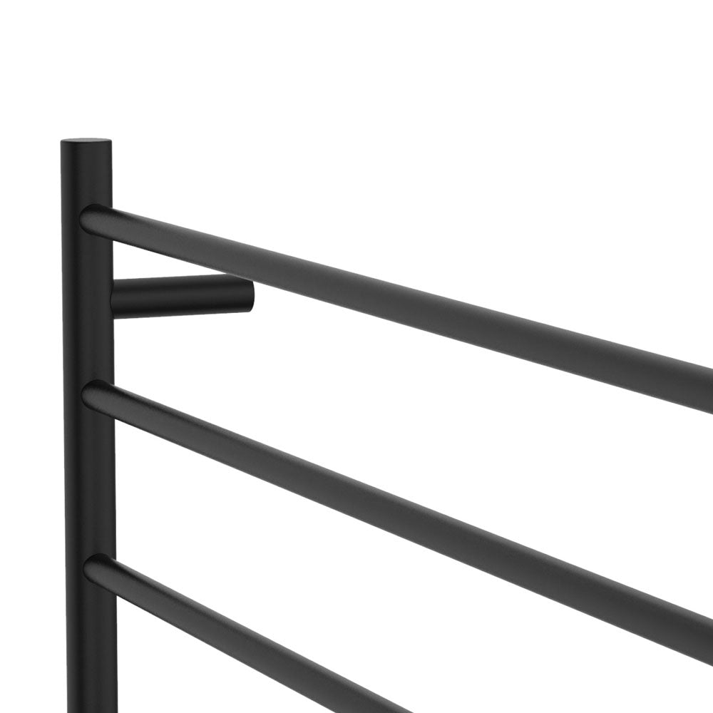 Isabella Heated Towel Rail, 900 x 750mm, Matte Black