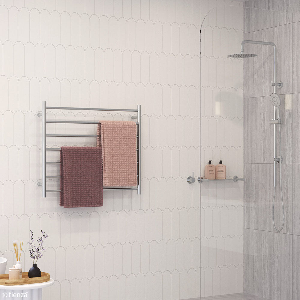 Isabella Heated Towel Rail, 900 x 750mm, Chrome