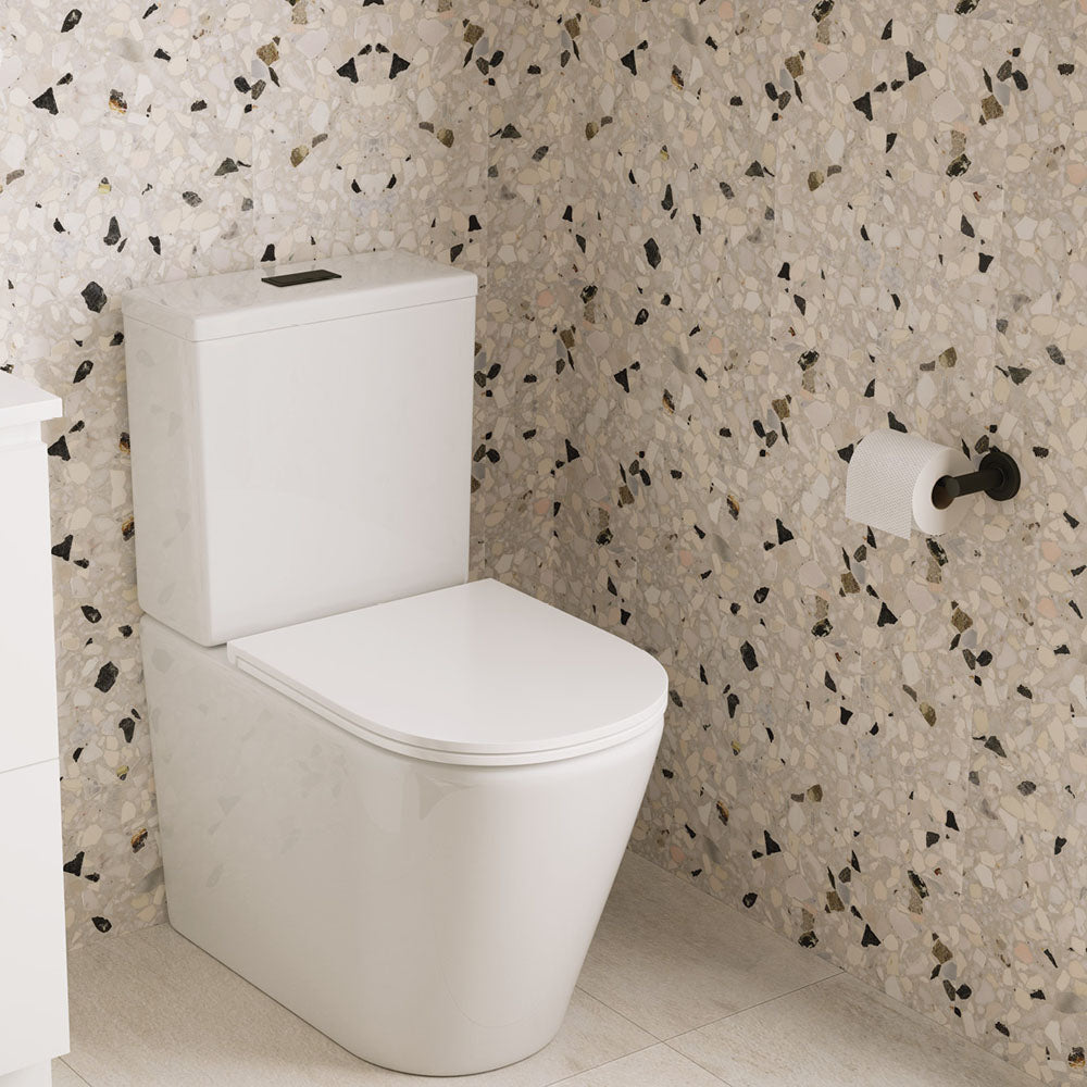 Kaya Toilet Roll Holder, Matte Black