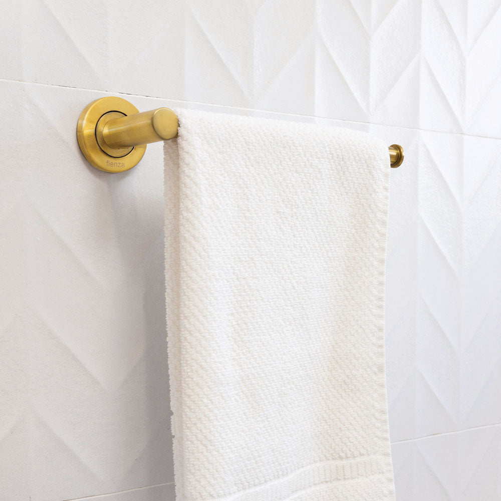 Kaya Hand Towel Rail / Toilet Roll Holder, Urban Brass