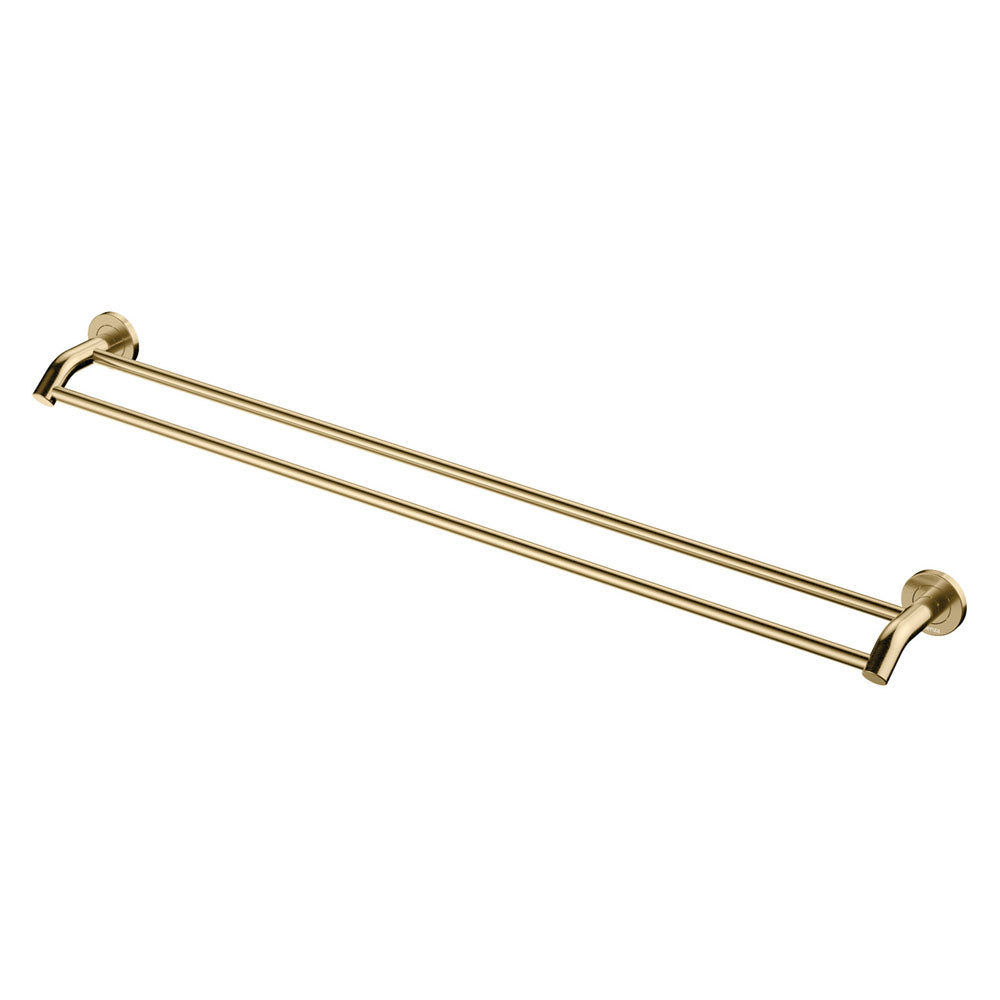 Kaya Double Towel Rail, 900mm, Urban Brass