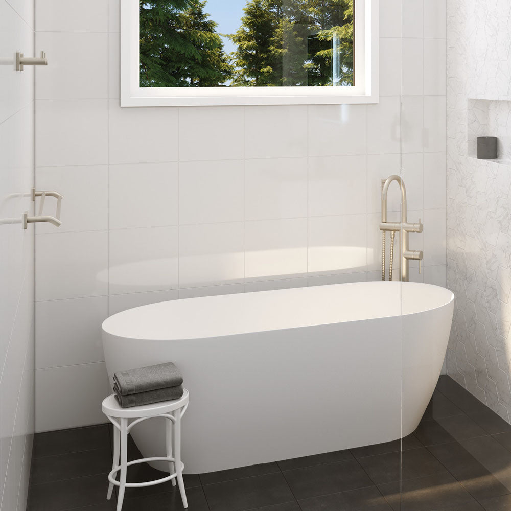 Sansa Double Towel Rail, 900mm, Brushed Nickel