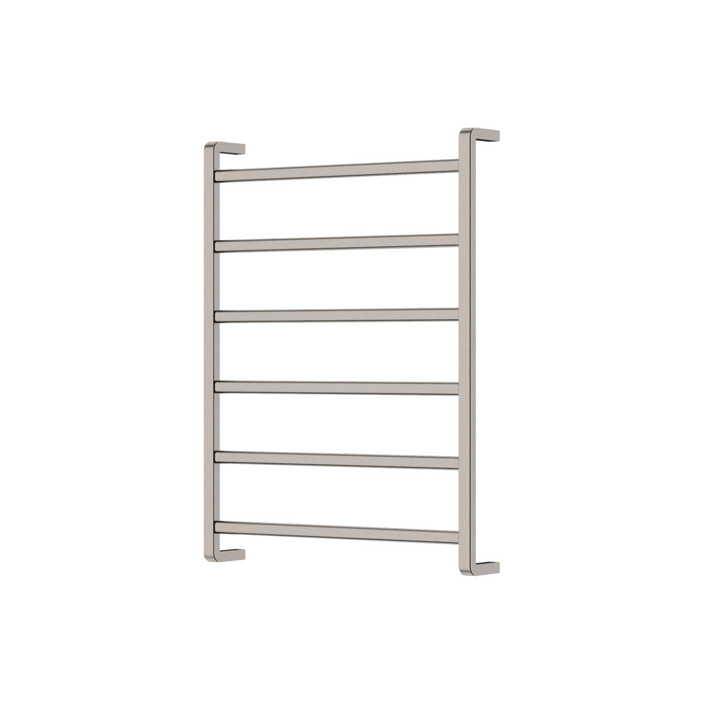 Tono Heated Towel Rail, 600 x 800mm, Brushed Nickel