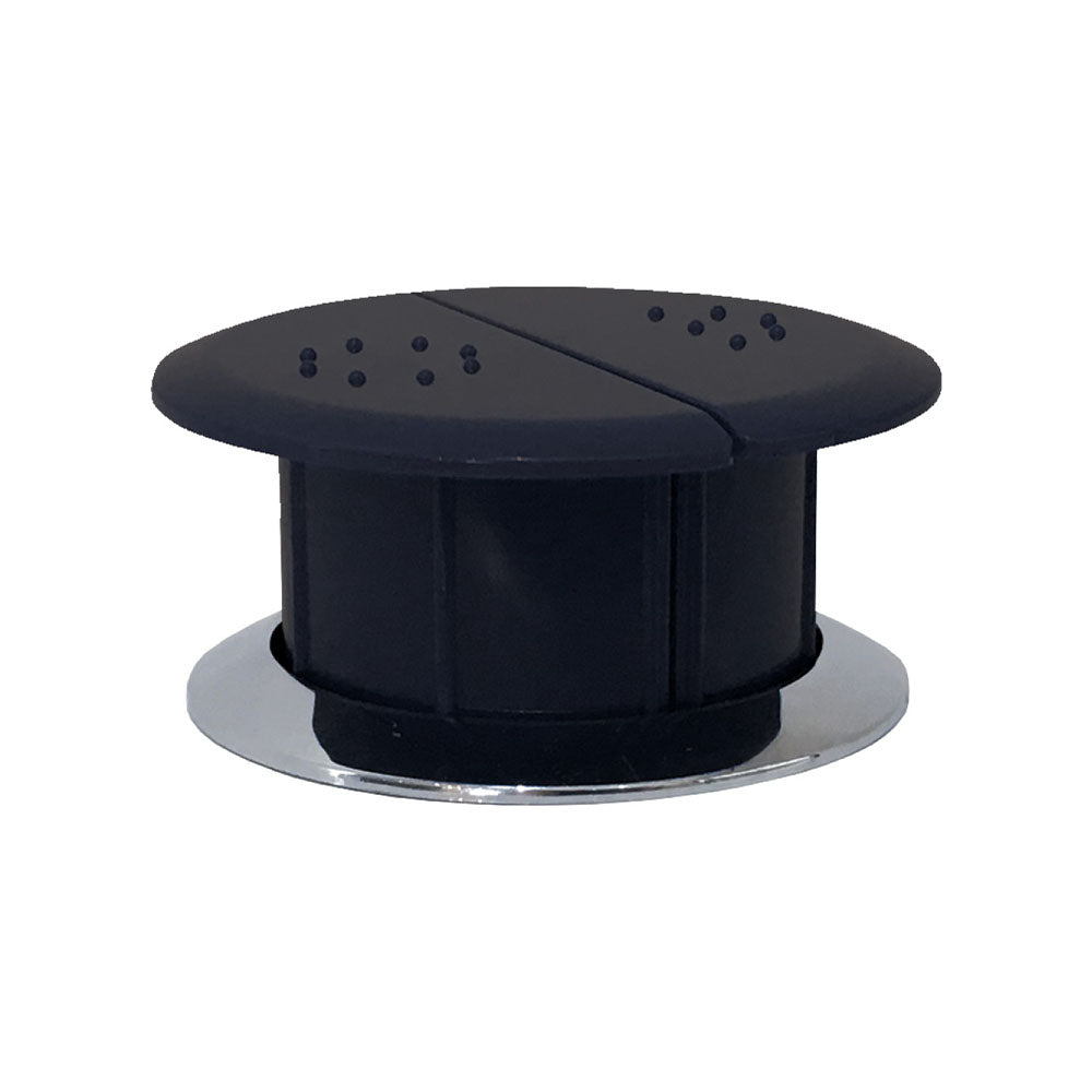 Raised Care Black Flush Buttons