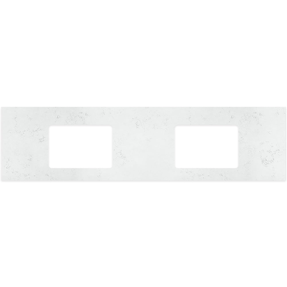 Fienza - Silica Free Stone Top, Rectangular Full Depth - Double Undermount