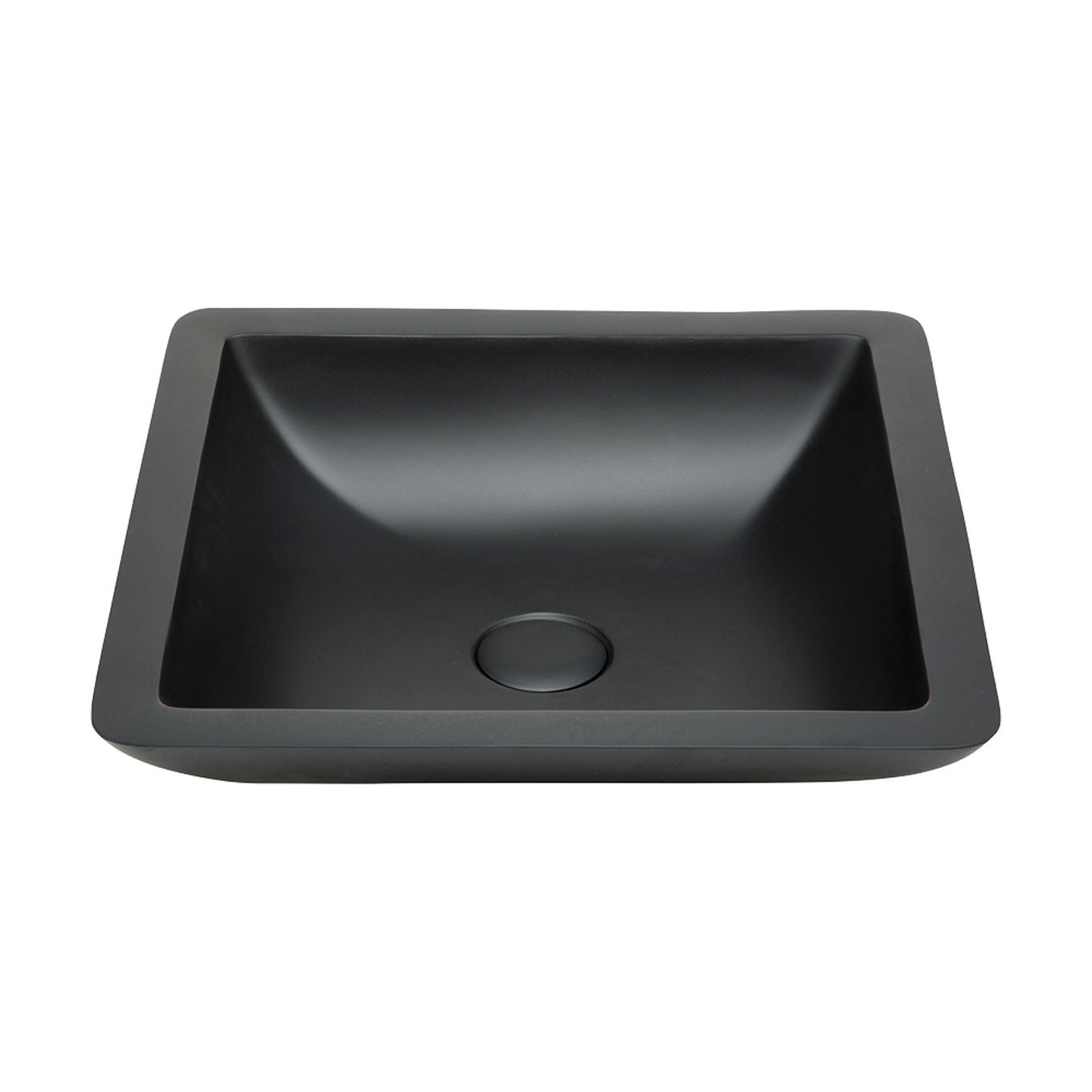 Classique 420 Solid Surface Above Counter Basin, Matte Black
